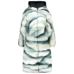 DAMES Parajumpers Omkeerbare Lange Gewatteerde Jas met Capuchon