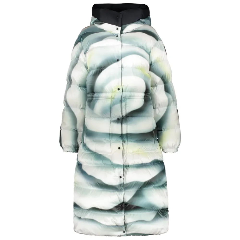 DAMES Parajumpers Omkeerbare Lange Gewatteerde Jas met Capuchon