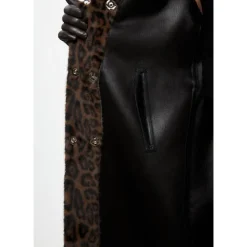 DAMES Cesare Gaspari Trenchcoats & Mantels^Omkeerbare Lange Winterjas van Imitatiebont