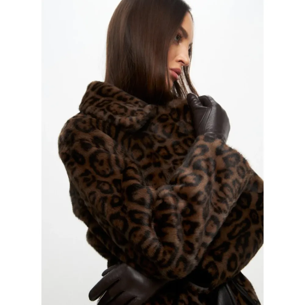 DAMES Cesare Gaspari Trenchcoats & Mantels^Omkeerbare Lange Winterjas van Imitatiebont
