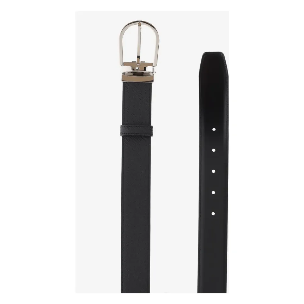 Heren MONTBLANC Riemen^Omkeerbare leren riem