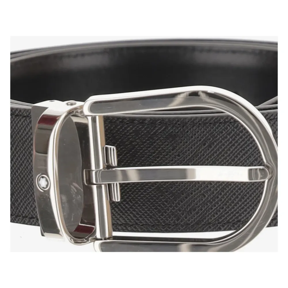 Heren MONTBLANC Riemen^Omkeerbare leren riem