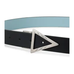 Heren Bottega Veneta Riemen^Omkeerbare Leren Riem Blauw/