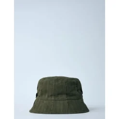 Heren Vans Hoeden^Omkeerbare Logo Embleem Bucket Hoed met Kinbanden