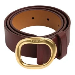 DAMES Twinset Riemen^Omkeerbare Riem met Ovaal Gesp