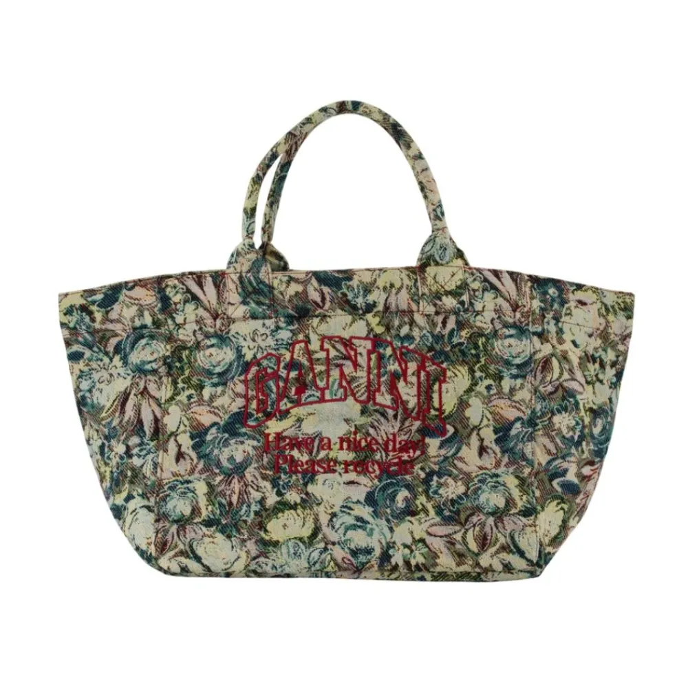 DAMES Ganni Omkeerbare Shopper Tas - Multicolor