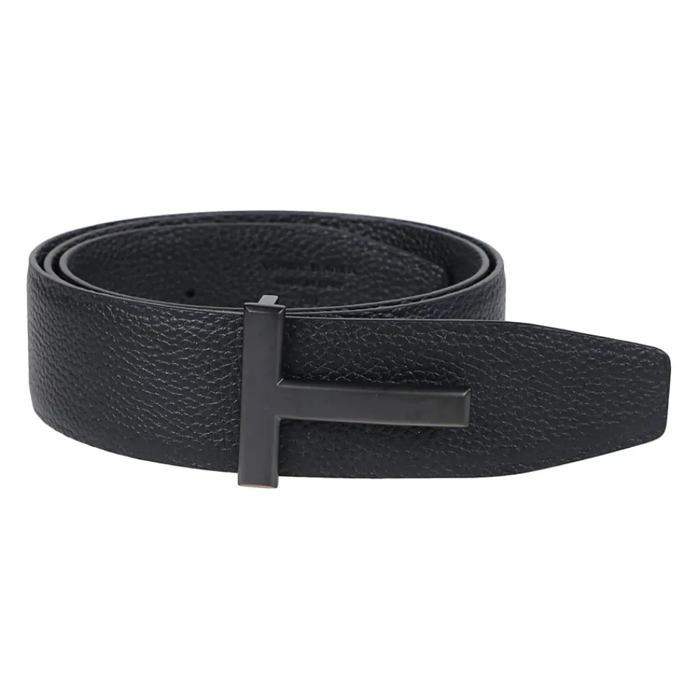 Heren Tom Ford Riemen^Omkeerbare T-Gesp Riem