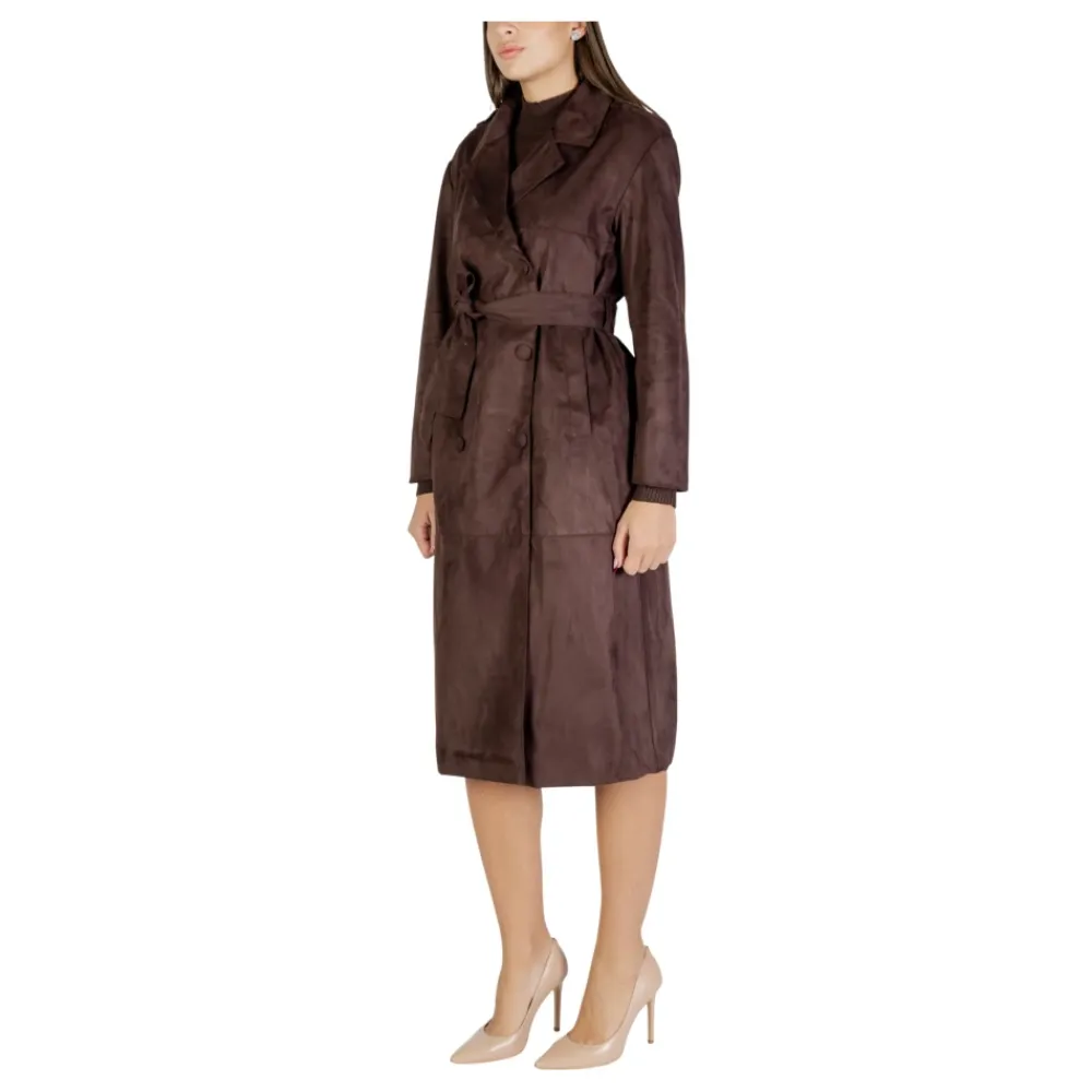 DAMES ONLY Onlbine Life Faux Suede Trenchcoat Otw