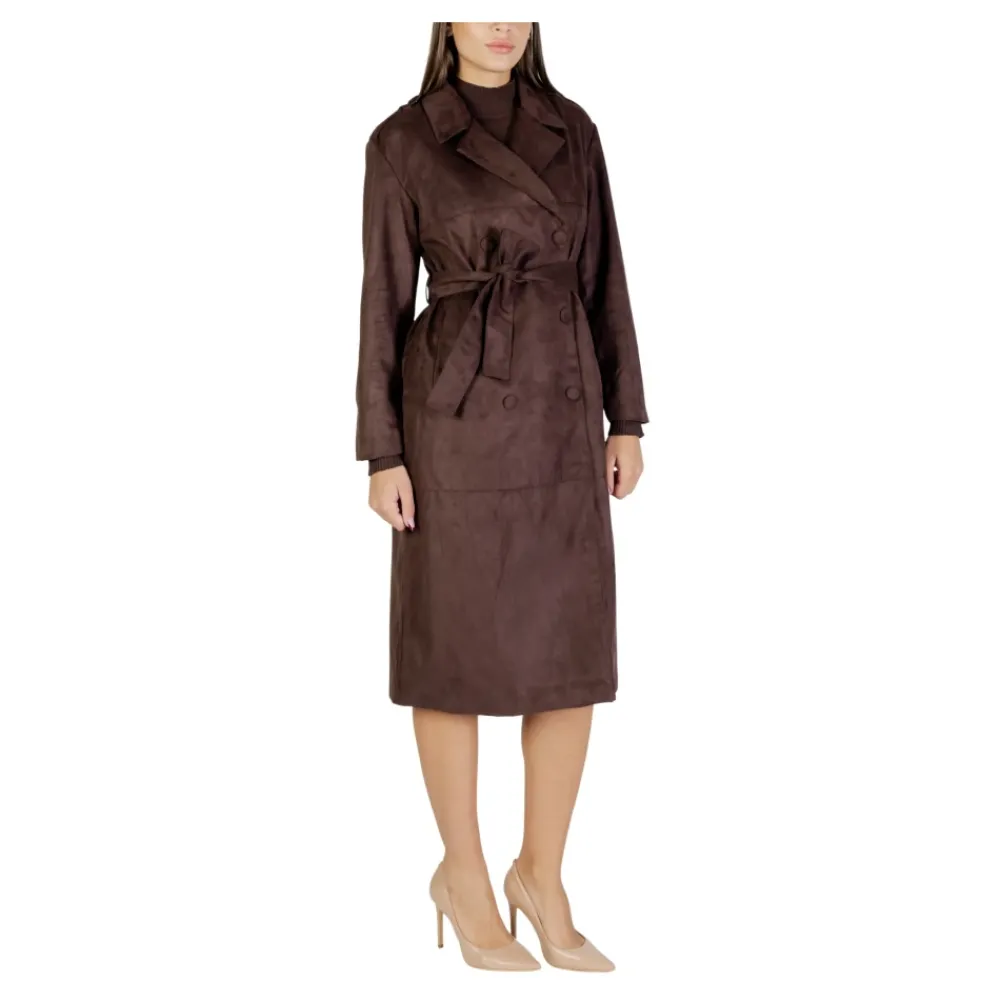 DAMES ONLY Onlbine Life Faux Suede Trenchcoat Otw