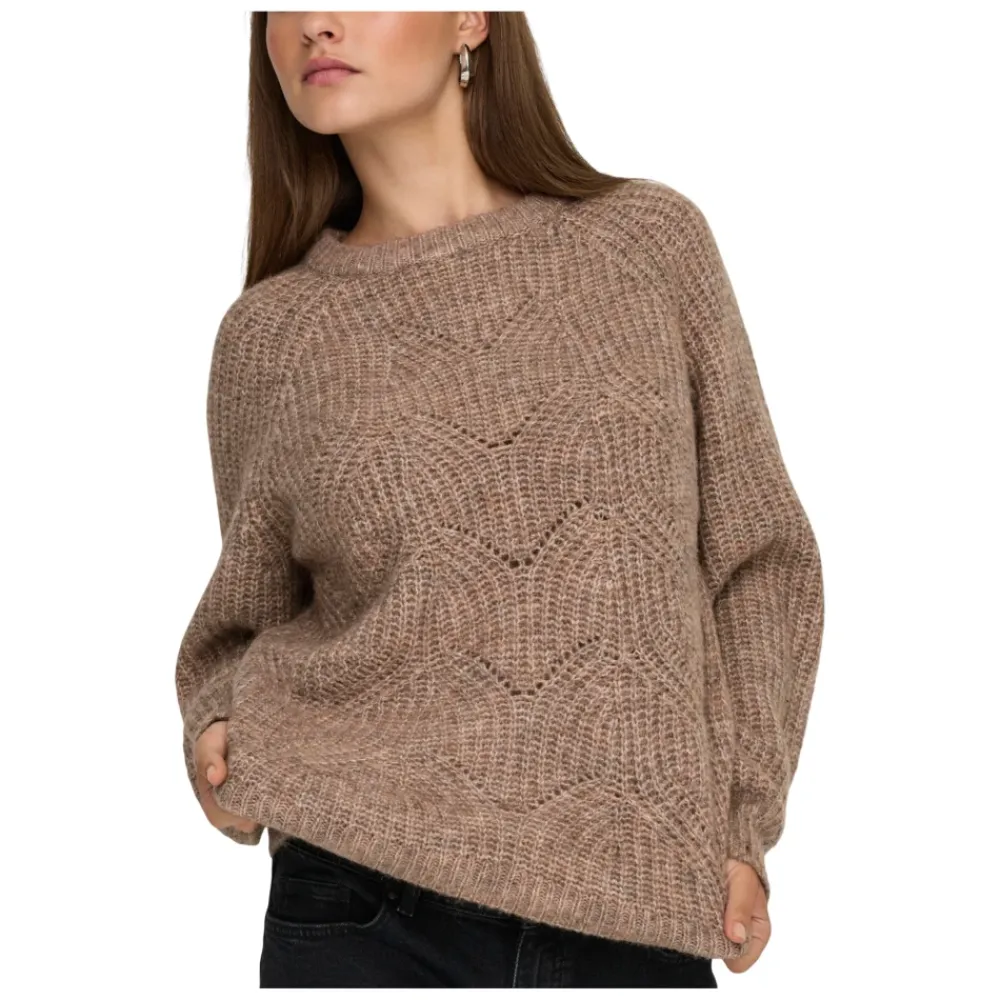 DAMES ONLY Onlgila Life Ls Structure O-Neck Bf Knt