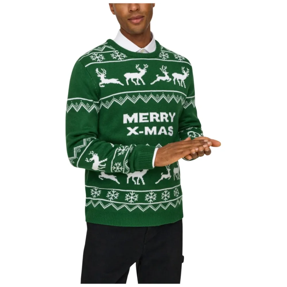 Heren ONLY & SONS Truien & Vesten^ONSXMAS Pullover
