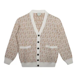 Fendi Bovenkleding^Openwork Logo Cardigan