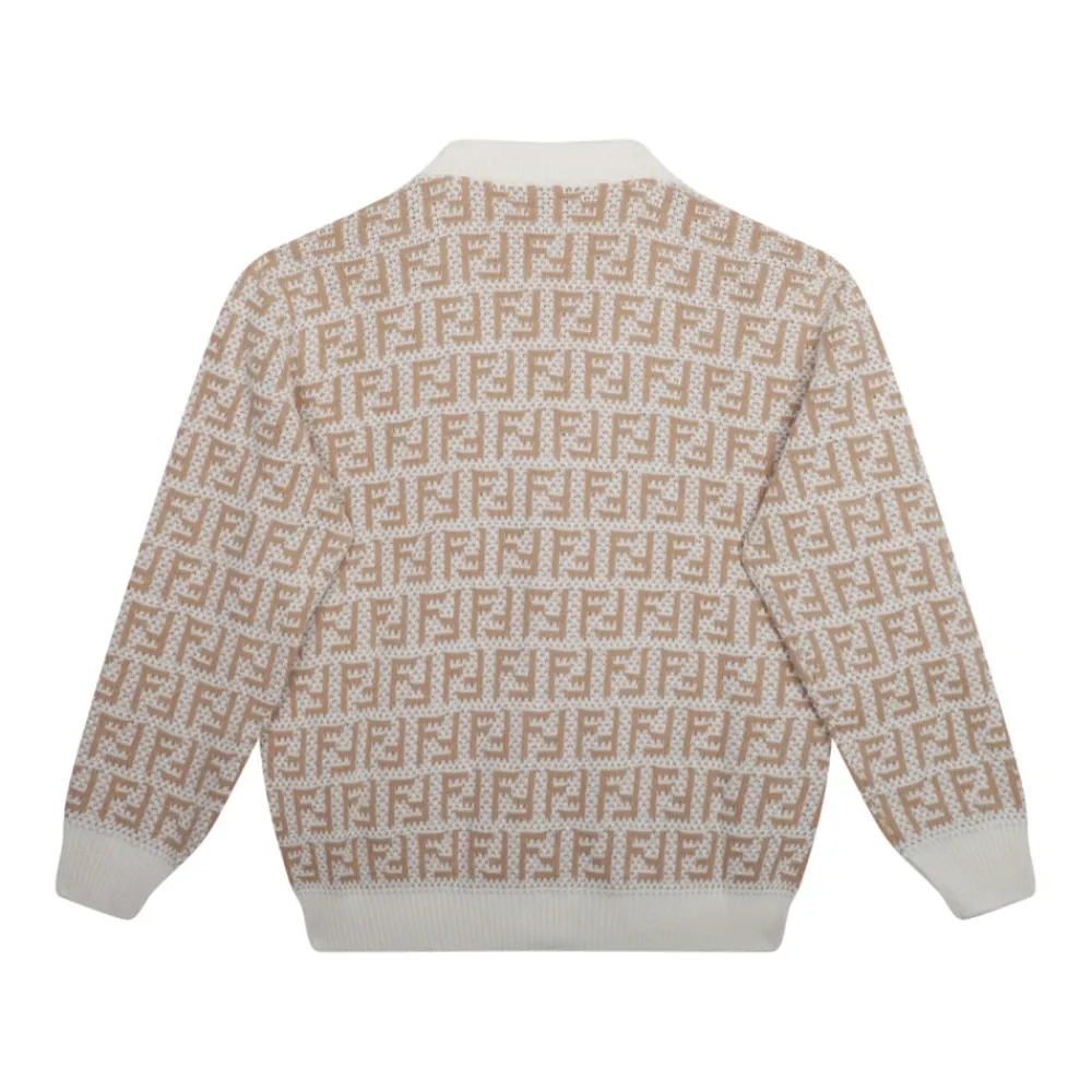 Fendi Bovenkleding^Openwork Logo Cardigan
