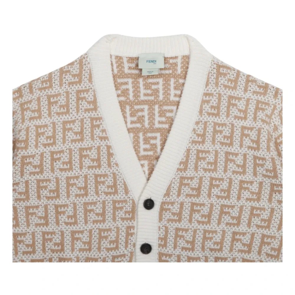 Fendi Bovenkleding^Openwork Logo Cardigan