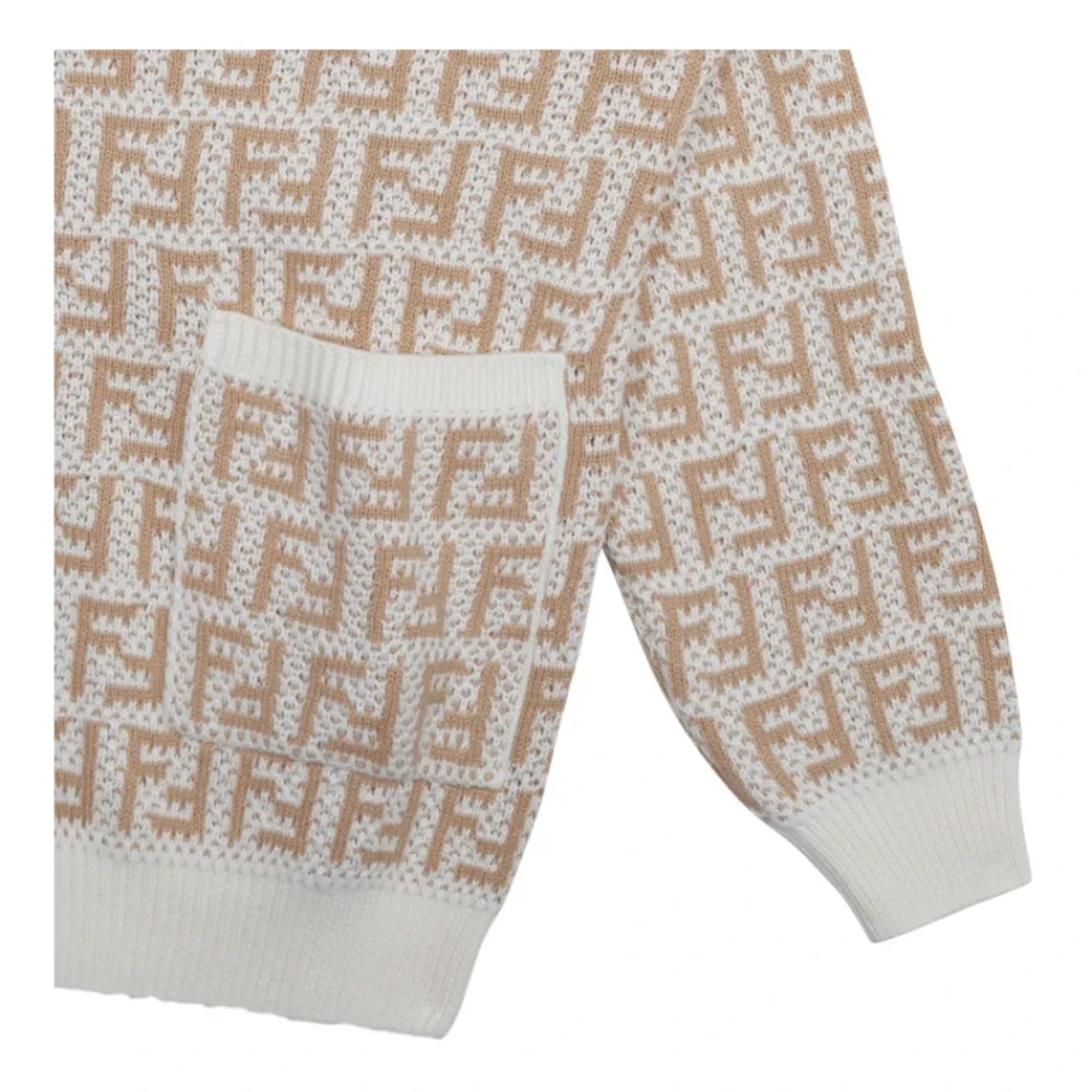 Fendi Bovenkleding^Openwork Logo Cardigan