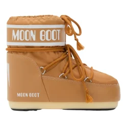 Heren Moon Boot Oranje Nylon Veterschoenen Enkellaarzen