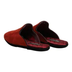 Heren Dolce & Gabbana Pantoffels^Oranje Velvet Slides Leren Zool