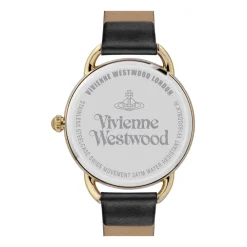 DAMES Vivienne Westwood Orb Logo Quartz Horloge Leer