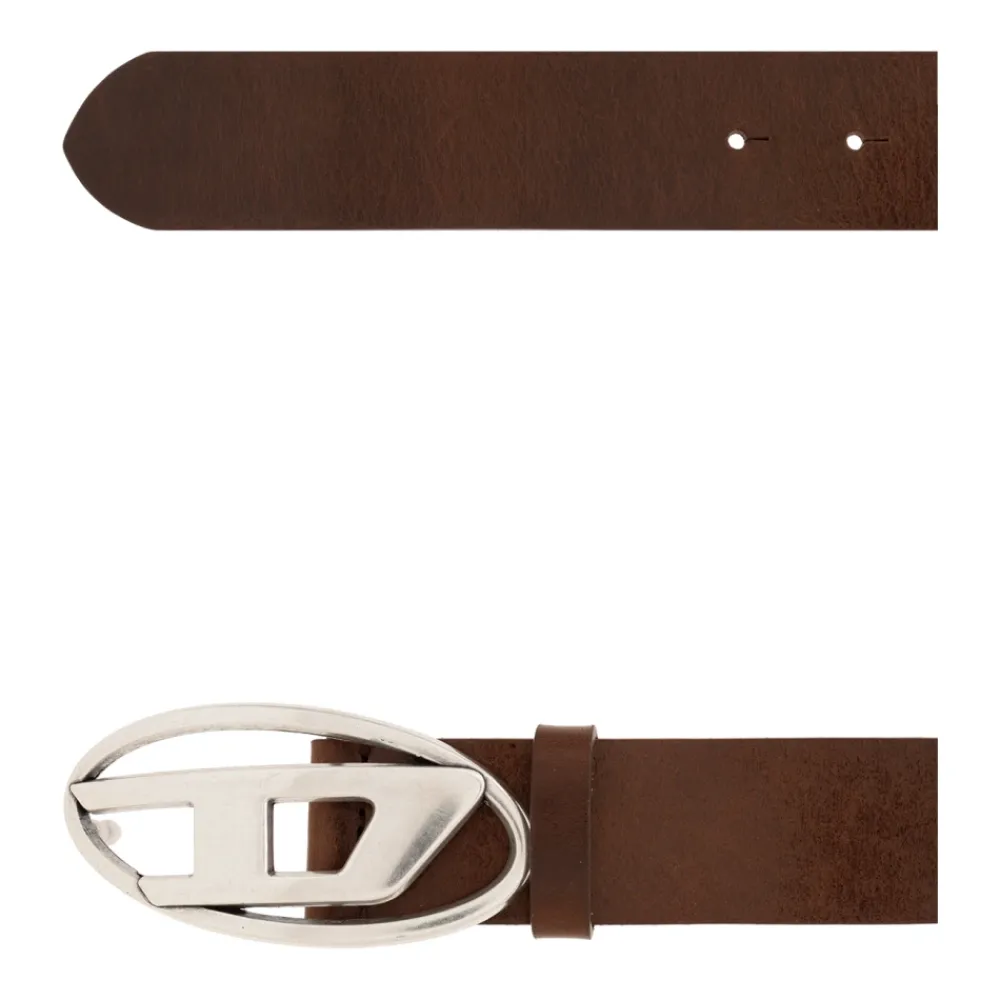 Heren Diesel Oval D Logo Riem