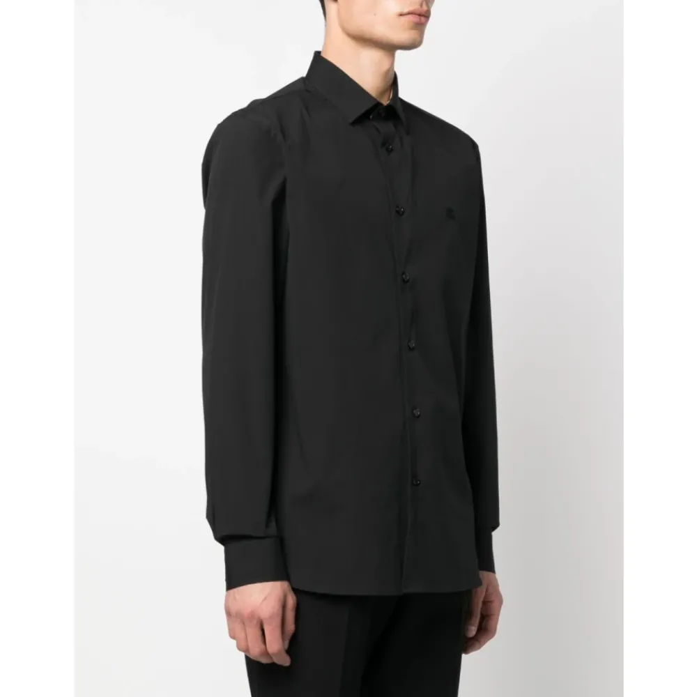 Heren Burberry Overhemden^Overhemd met Monogrammotief