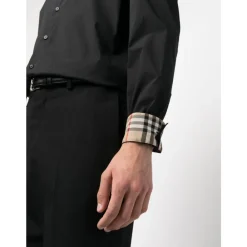 Heren Burberry Overhemden^Overhemd met Monogrammotief