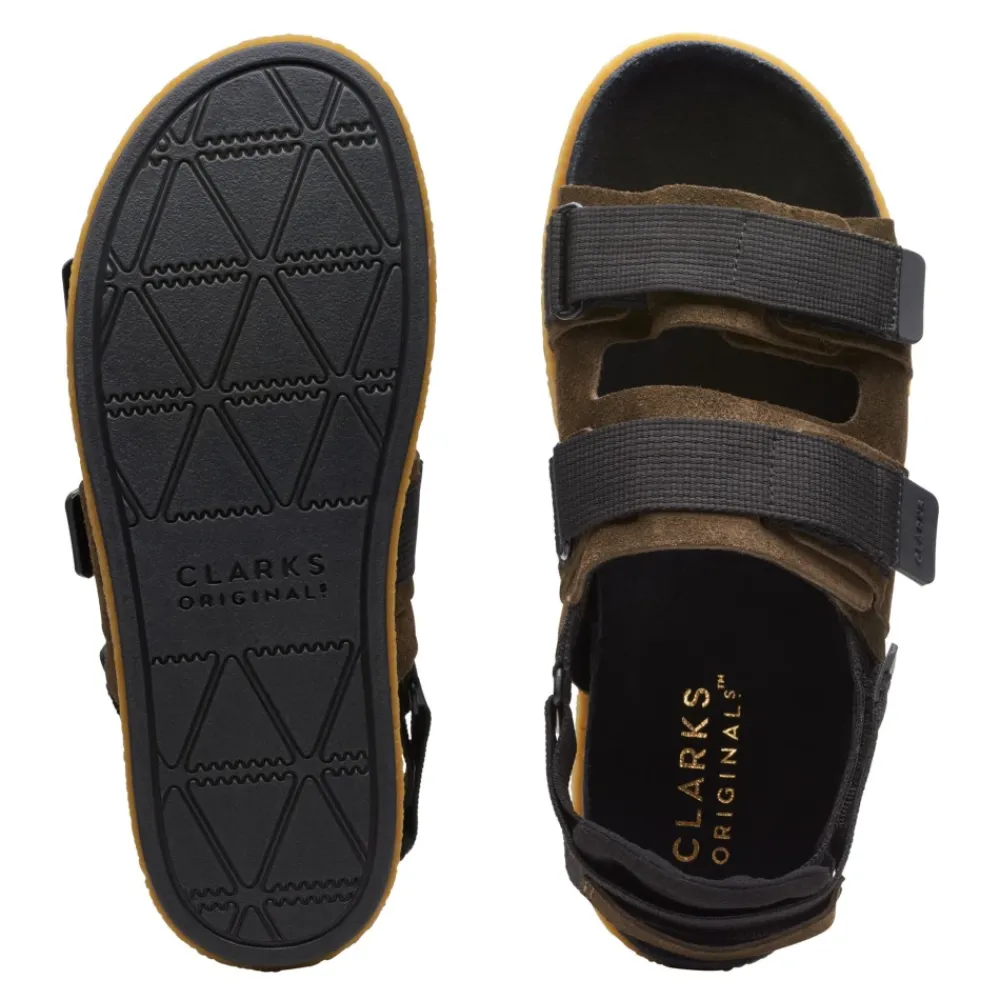 Heren Clarks Sandalen^Overleigh Tor Flat Sandals