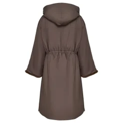 DAMES Cesare Gaspari Trenchcoats & Mantels^Oversized gewatteerde jas met capuchon en imitatiebont manchetten -