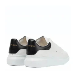 Heren Alexander McQueen Oversized White/Black Low-Top Sneakers