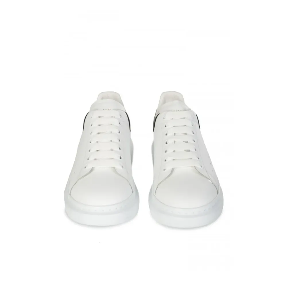 Heren Alexander McQueen Oversized White/Black Low-Top Sneakers