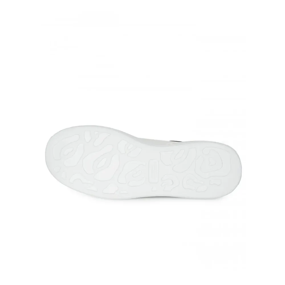 Heren Alexander McQueen Oversized White/Black Low-Top Sneakers