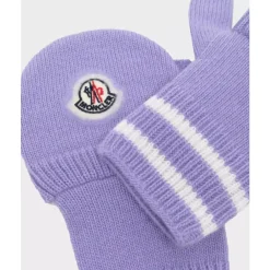 Moncler e Gestreepte Gebreide Handschoenen