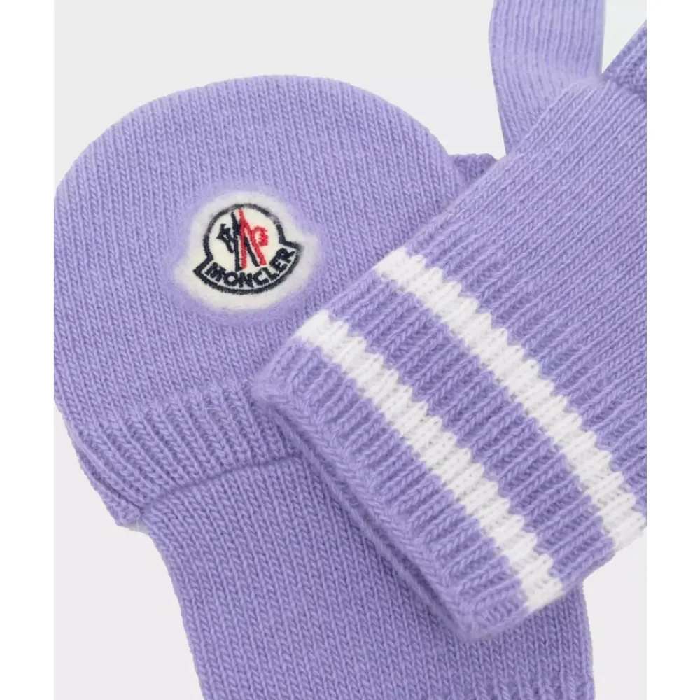 Moncler e Gestreepte Gebreide Handschoenen