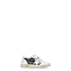 Golden Goose Paarse Kinderen Leren Sneakers met Glitter