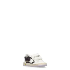 Golden Goose Paarse Kinderen Leren Sneakers met Glitter