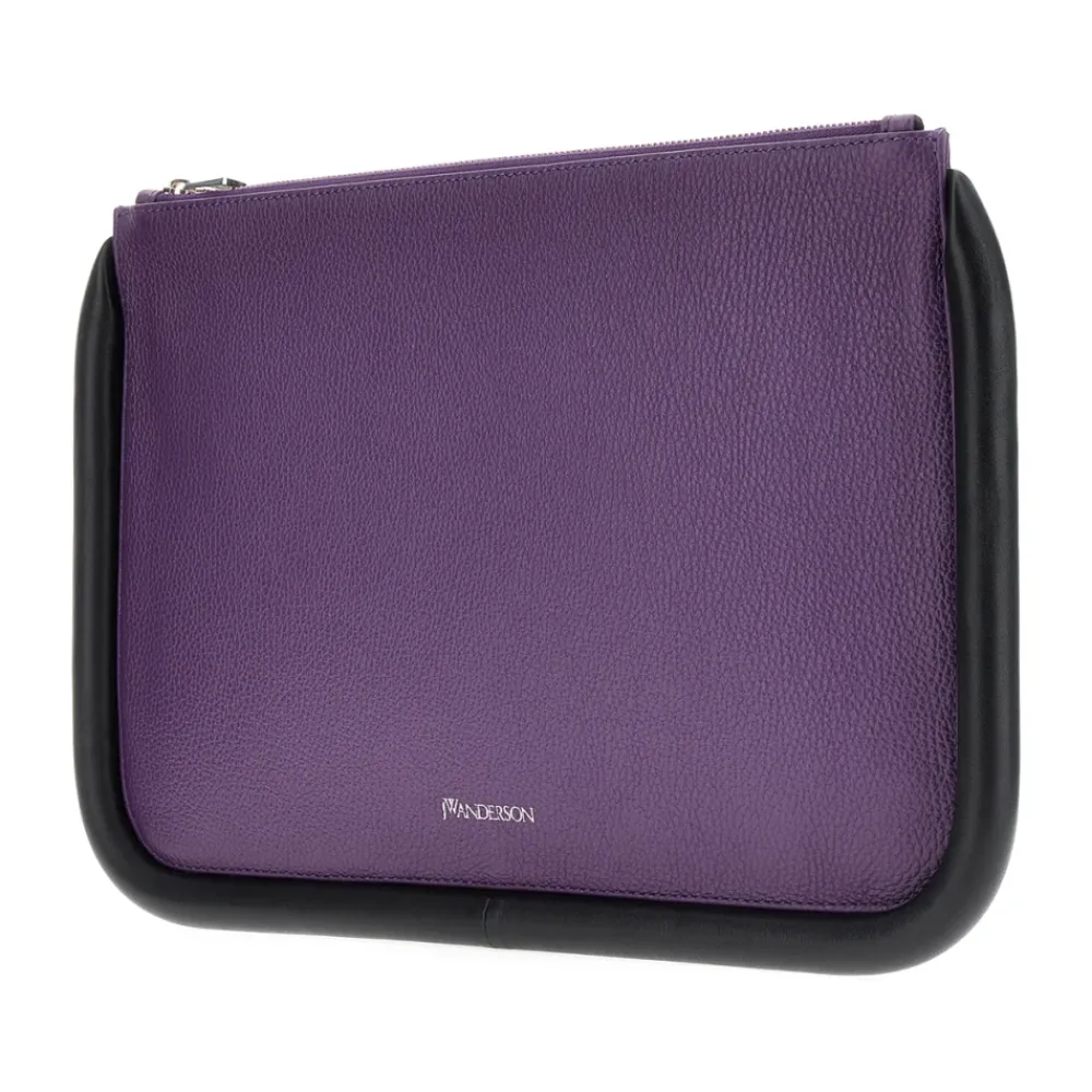 DAMES JW Anderson e leren grote Bumper-Tube clutch