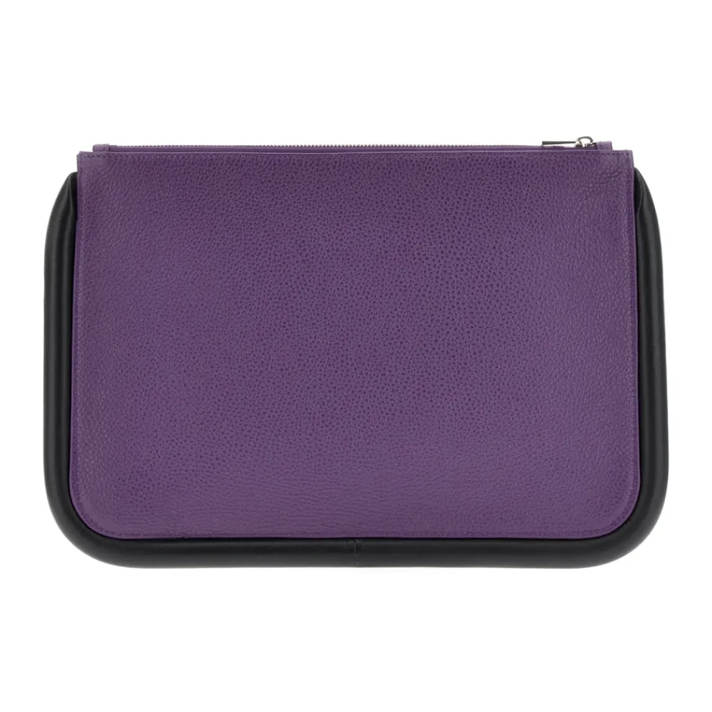 DAMES JW Anderson e leren grote Bumper-Tube clutch