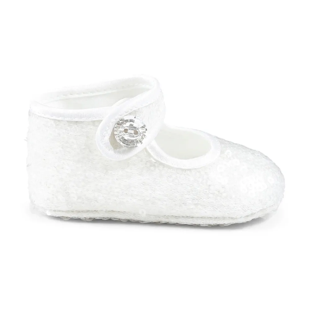 Monnalisa Ballerina'S^Pailletten Ballerina's met Enkelband