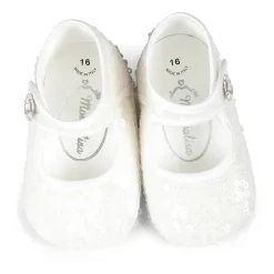 Monnalisa Ballerina'S^Pailletten Ballerina's met Enkelband