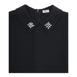 Il Gufo Bodysuits & Sets^Pak met kraalkraag in technische stretchstof