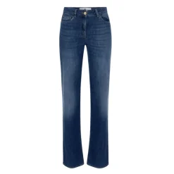DAMES Elisabetta Franchi Jeans^Palazzo Denim Broek Wijde Pijp