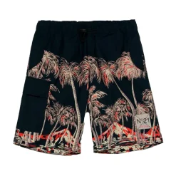 N21 Broeken & Jeans^Palm Print Bermuda Shorts