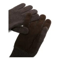 Heren Brunello Cucinelli Panelled Cashmere Gloves