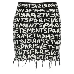 DAMES Vetements Paris Monogram Mini Rok