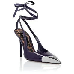 DAMES Philipp Plein Pumps^Patent Leather Decollete Hi-Heels Crystal Skull