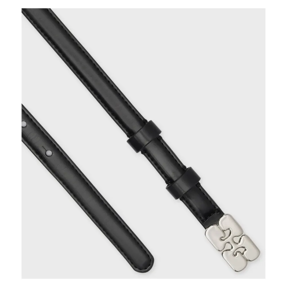 DAMES Ganni Patentriem in kleine maat