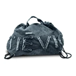 DAMES Vic Matié Penelope Grote zwarte rugzak met logo