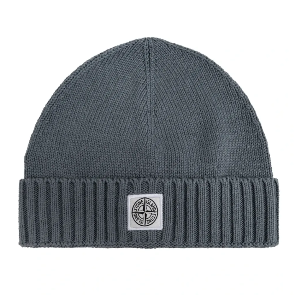 Stone Island Mutsen En Petten^Pet met Logopatch