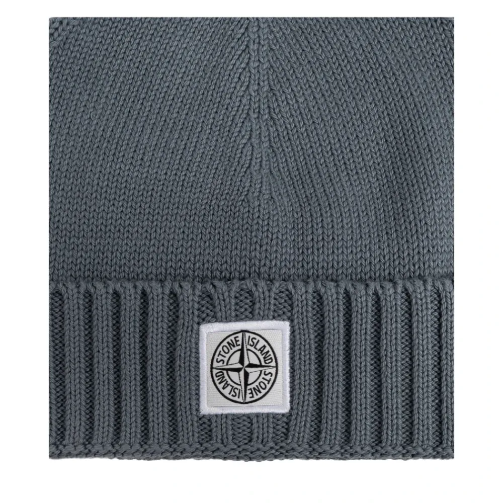 Stone Island Mutsen En Petten^Pet met Logopatch