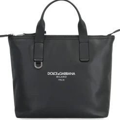 Heren Dolce & Gabbana Piccola glad lederen tote bag