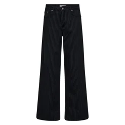 DAMES Co'Couture Pinstripe Wijde Pijpen Jeans